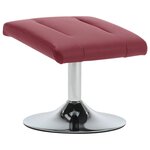 vidaXL Fauteuil inclinable avec repose-pied Rouge bordeaux Similicuir