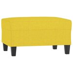 vidaXL Ensemble de canapés 4 Pièces avec coussins jaune clair tissu