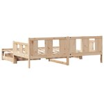 vidaXL Lit de jour avec gigogne et tiroirs sans matelas 90x190 cm