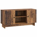 vidaXL Meuble TV 102 x 34 5 x 50 cm Bois ancien Bois d'ingénierie