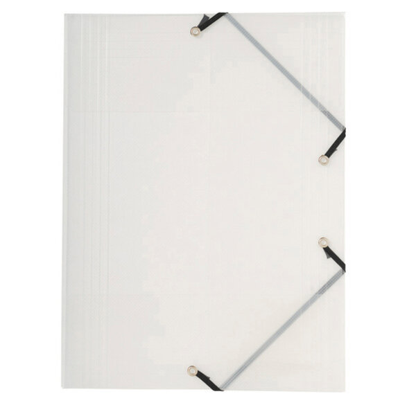 Chemise PP 3Rabat + élas.A4 CRYSTAL CLEAR EXACOMPTA