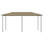 vidaXL Belvédère 2 98x5 3x2 59 m Taupe 160 g/m²