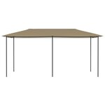 vidaXL Belvédère 3x6x2 6 m Taupe 160 g/m²