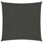 vidaXL Voile d'ombrage 160 g/m² Anthracite 7x7 m PEHD