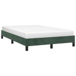 vidaXL Cadre de lit vert foncé 120x190 cm velours