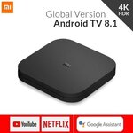 XIAOMI/MI TV BOX S - Android 8.1 TV 4K HDR - Acces direct Netflix - Noir Nouvelle version EURO