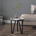 vidaXL Table à thé Chêne Sonoma Ø35 cm MDF