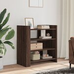 vidaXL Buffet chêne marron 73 5x35x75 cm bois d'ingénierie