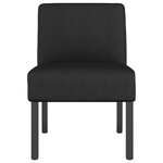 vidaXL Fauteuil sans accoudoirs noir tissu