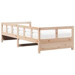 vidaXL Lit de jour avec matelas 90x200 cm bois de pin massif