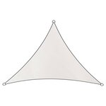 Livin'outdoor Tissu d'ombrage Como Polyester Triangle 3x2 5x2 5m Blanc