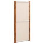 vidaXL Cloison de séparation 3 panneaux Blanc crème 210x180 cm