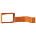 vidaXL Table de chevet avec bureau cire marron bois de pin massif