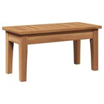 vidaXL Ensemble de banc de jardin avec coussin 4 Pièces Marron et Crème