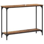 vidaXL Table console Bois ancien 101 x 30.5 x 75 cm Bois d'ingénierie