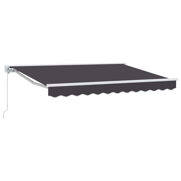 vidaXL Auvent Rétractable Anthracite 250x200 cm tissu
