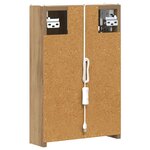 vidaXL Armoire Miroir de Salle de Bain Chêne artisan 33 x 11 5 x 50 cm