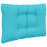 vidaXL Coussin de canapé d'extérieur Polyester Turquoise