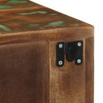 vidaXL Table de chevet murale bois massif de récupération