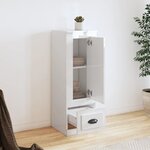 vidaXL Buffet haut blanc brillant 36x35 5x103 5 cm bois d'ingénierie