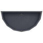 vidaXL Jardinière Anthracite 60 x 30 x 35 cm Acier