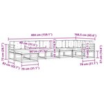 vidaXL Ensemble de canapés d'extérieur 7 Pièces Naturel et Crème