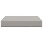 vidaXL Coussin de canapé d'extérieur Gris 60 x 60 x 8 cm Polyester