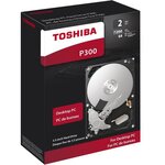 TOSHIBA - Disque dur Interne - P300 - 2To - 7 200 tr/min - 3.5 (HDWD120EZST)