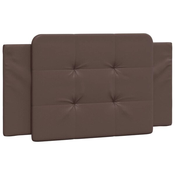 vidaXL Coussin de tête de lit marron 100 cm similicuir