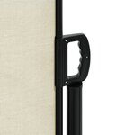 vidaXL Auvent latéral rétractable crème 180x500 cm
