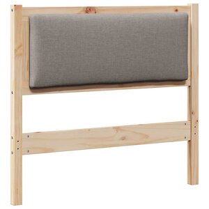 vidaXL Tête de lit Autre Marron 90 cm Bois massif en pin