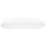 vidaXL Coussin de sommeil Uni Blanc 50 x 30 x 10 5 cm