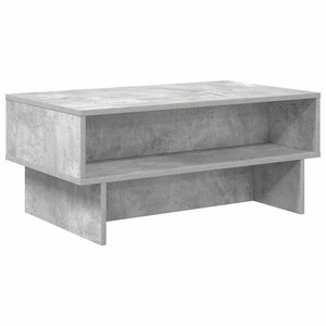 vidaXL Table basse Gris béton 80 x 46 x 35 cm Bois d'ingénierie