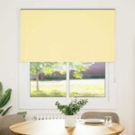 vidaXL Store enrouleur occultant jaune largeur du tissu 136 6 cm