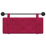 vidaXL Tête de lit suspendue Bordeaux Velours
