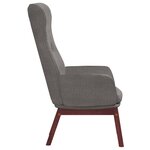 vidaXL Chaise de relaxation Gris clair Tissu