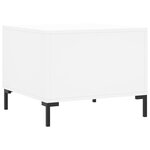 vidaXL Table basse blanc 50x50x40 cm bois d'ingénierie