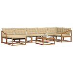 vidaXL Ensemble de canapés d'extérieur 22 Pièces Naturel et Beige