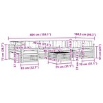 vidaXL Ensemble de canapés d'extérieur 8 pc Blanc et Beige