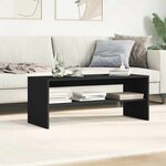 vidaXL Meuble TV Noir 100 x 40 x 40 cm Aggloméré