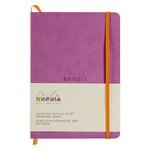 Carnet souple Rhodiarama A5 (14,8 x 21 cm), 160 pages réglure point DOT de 90 g/m² - Couverture violette
