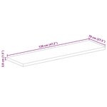 vidaXL Dessus de table 120x70x3 8cm rectangulaire bois massif manguier