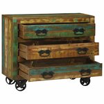 vidaXL Buffet Marron 80 x 30 x 65 cm Bois massif de récupération