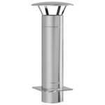 vidaXL Extension de Conduit Argent 35 x 35 x 82 cm Acier inoxydable