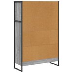 vidaXL Bibliothèque Gris Sonoma 80 x 30 x 155 cm Bois d'ingénierie
