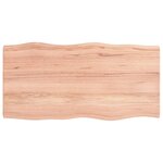 vidaXL Dessus de table bois massif traité bordure assortie