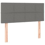 vidaXL Tête de lit Gris foncé 100x5x78/88 cm Tissu