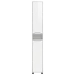 vidaXL Cabinet de salle de bain Blanc brillant 30 5 x 30 x 195 cm