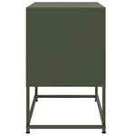 vidaXL Meuble TV vert olive 68 5x39x60 5 cm acier