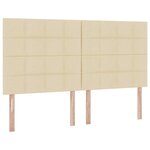 vidaXL Lit de Rangement Crème 200 x 200 cm Cuir synthétique